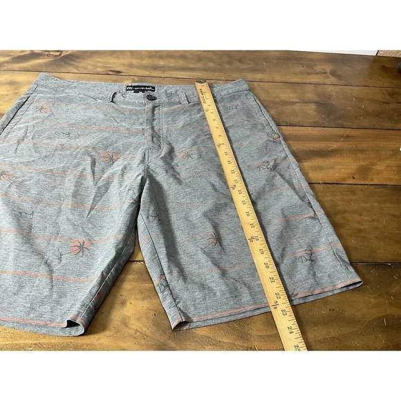 Travis Mathew Men's Gray Palm Tree Golf Shorts Size 38 - Picture 11 of 13